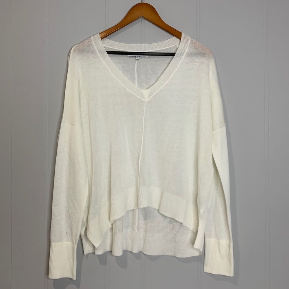 John + Jenn Beige Flowy Long Sleeve